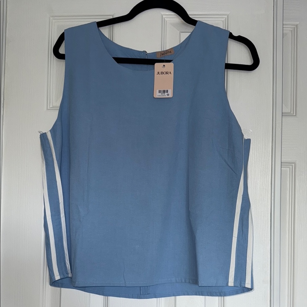 Blue Sleeveless Women's Top. Brazilian